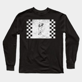 rude boy ska white Long Sleeve T-Shirt